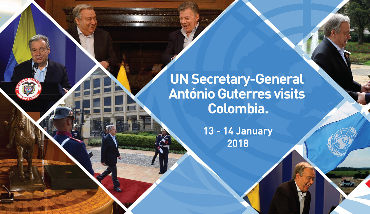 Guterres, secretary-general, antónio guterres, visits colombia.