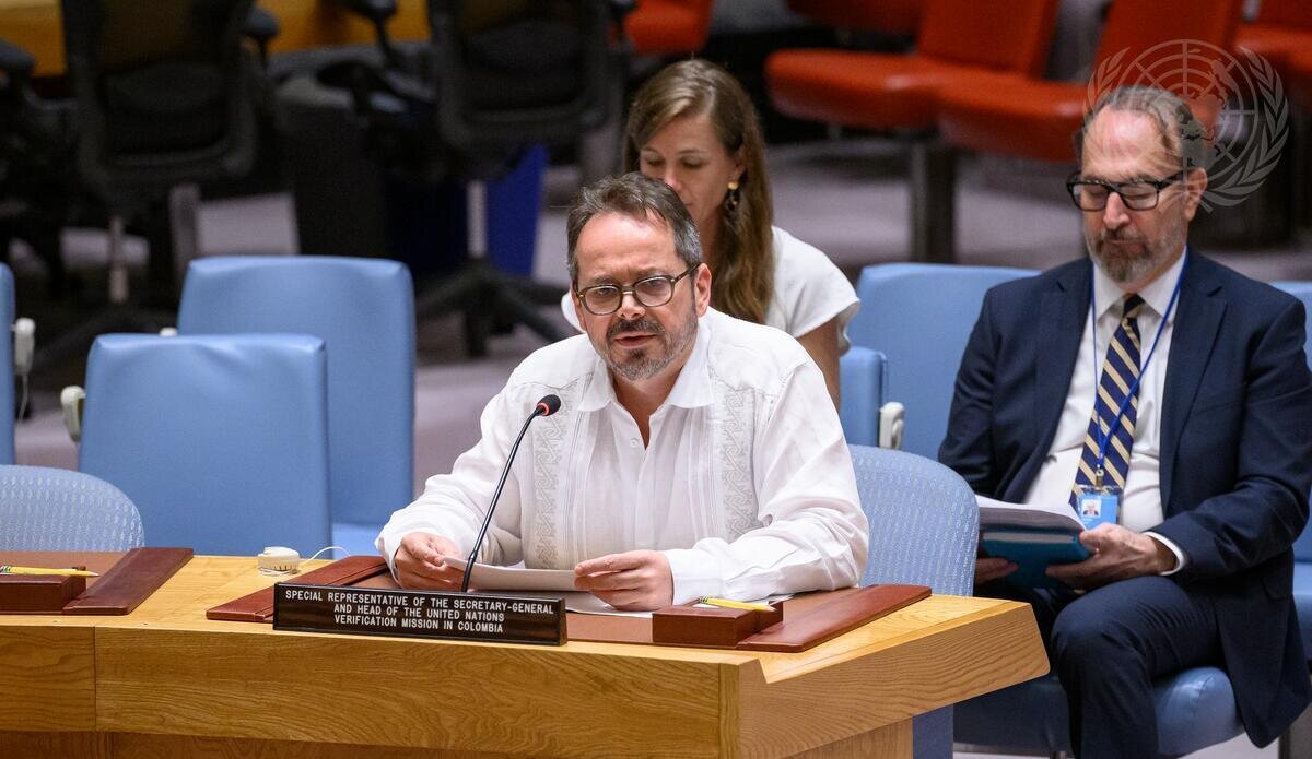 Sesión Consejo de Seguridad julio 18, 2025 sobre Misión de Verificación de la ONU en Colombia