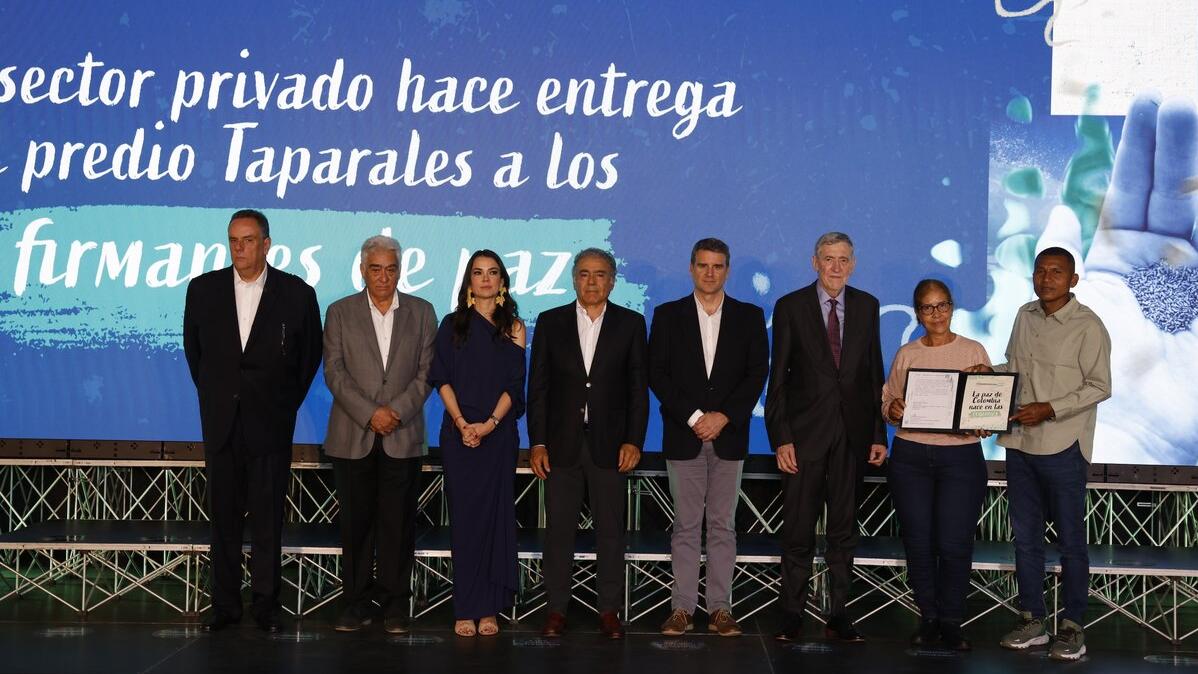 Taparales: apuesta del sector privado para la paz