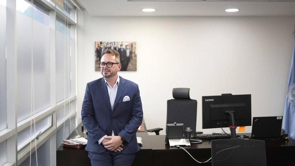 Carlos Ruiz Massieu, representante del secretario general de Naciones Unidas, habló sobre la política de 'paz total' del Gobierno. Foto: Sergio Acero. EL TIEMPO