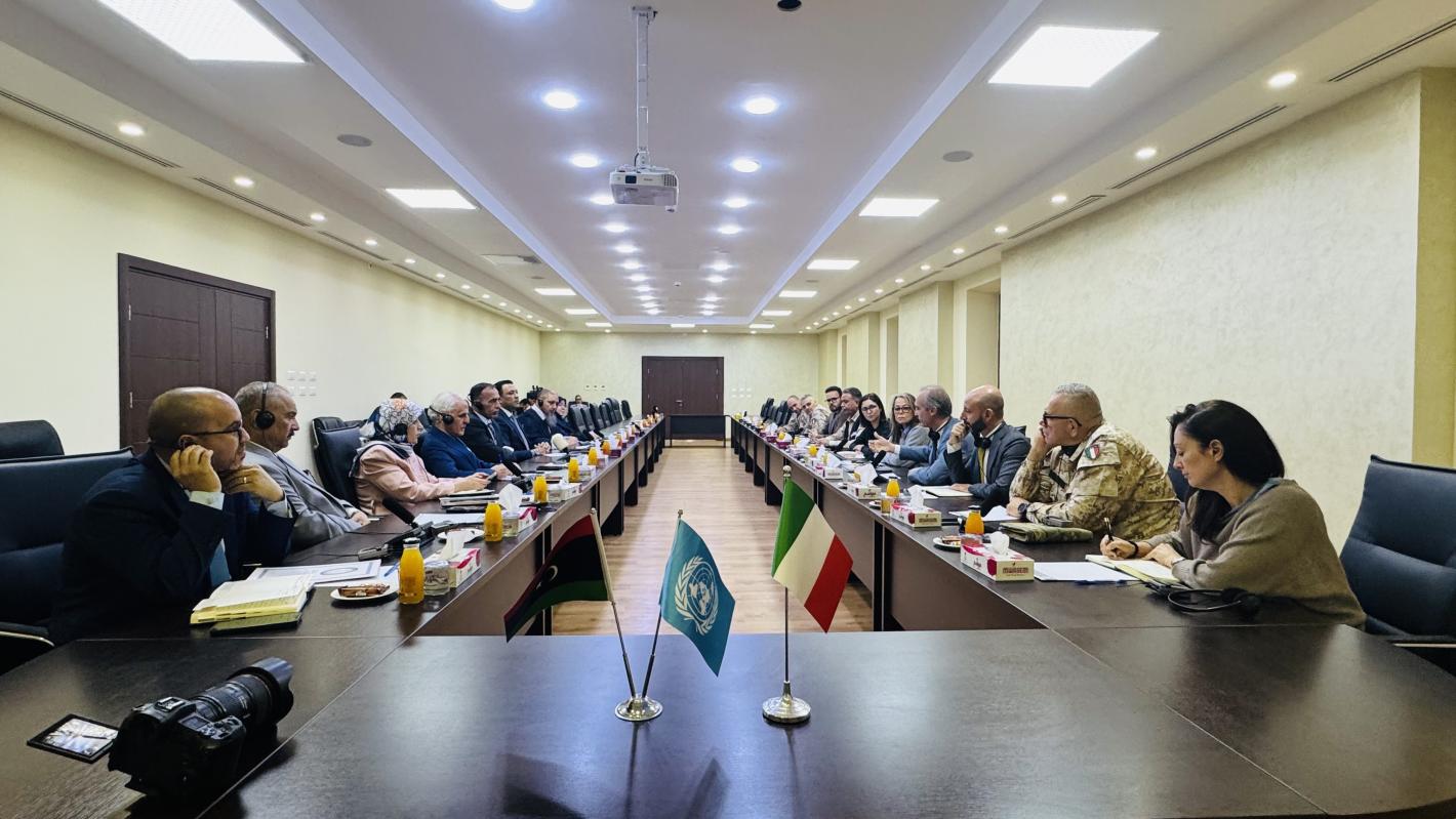 UN and Italy review progress on clearing Misratah blast site 