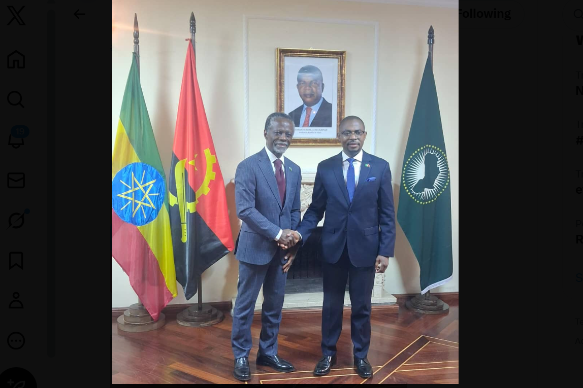 SRSG to the AU and Head of UNOAU meets with the Ambassador of Angola to Ethiopia and Permanent Representative to AU and ECA
