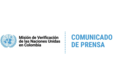 Comunicado de la Misión de Verificación de la ONU en Colombia